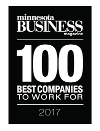 100 Best Companies to Work For in Minnesota 2017