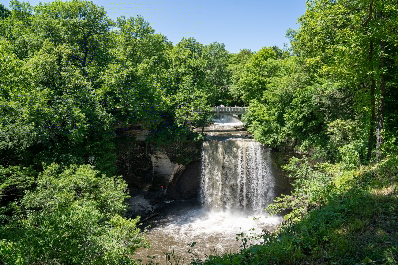 Minneopa State Park in Mankato Minnesota